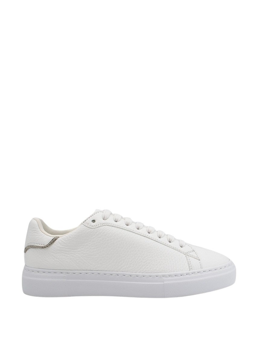 Fabiana Filippi Minimalist White Leather Sneakers