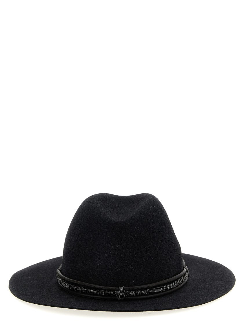 Brunello Cucinelli Jewel Leather Hat