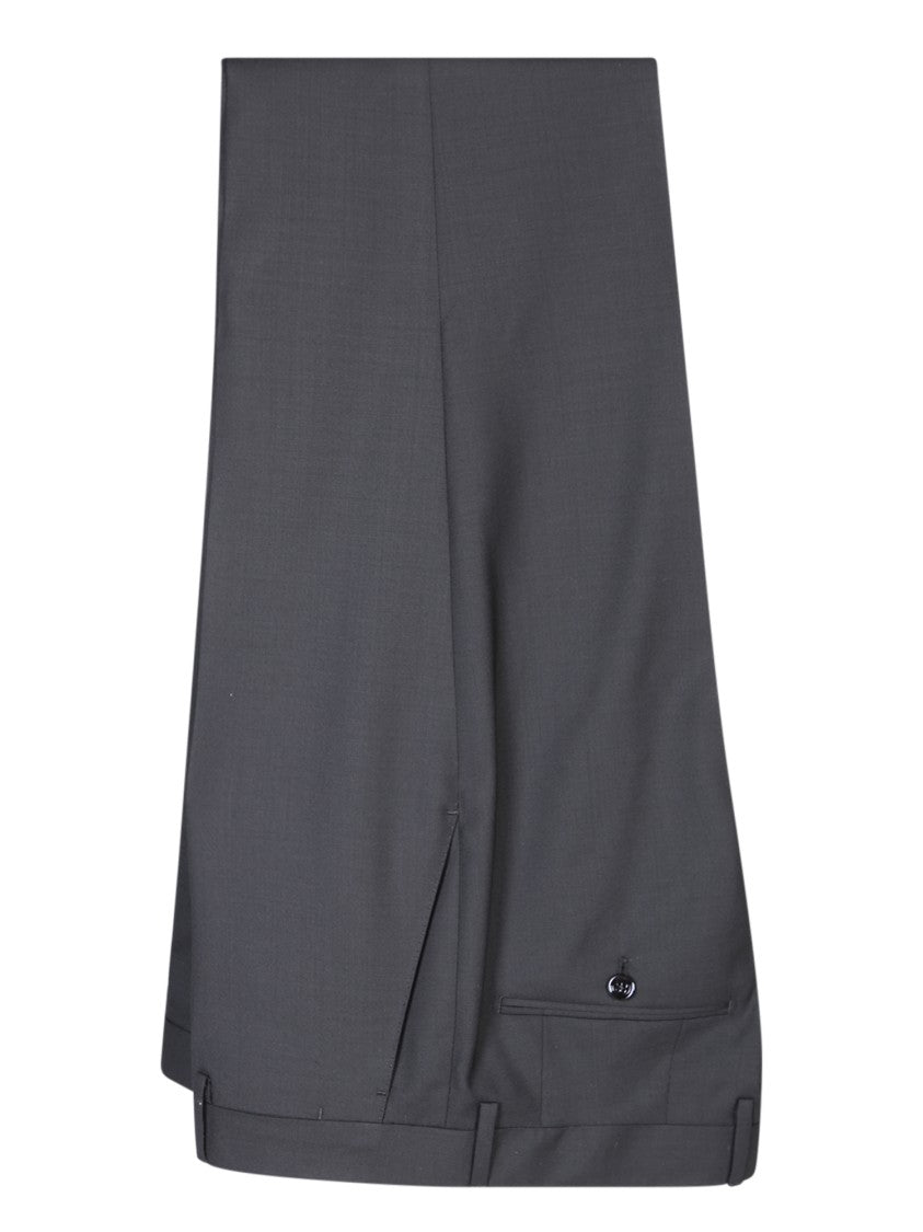 Lardini Black Wool Suit