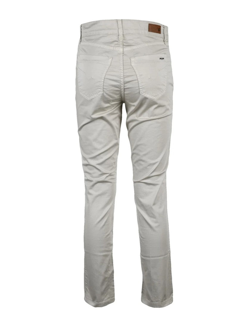 S.O.S. Vintage Wardrobe S.O.S.Vintage Wardrobe Cotton Stretch Trousers - Beige