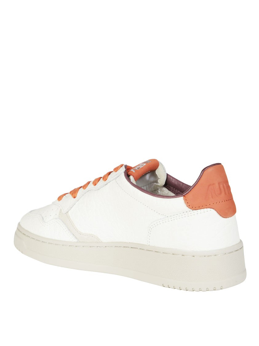 Autry White Medalist Low Leather Sneakers