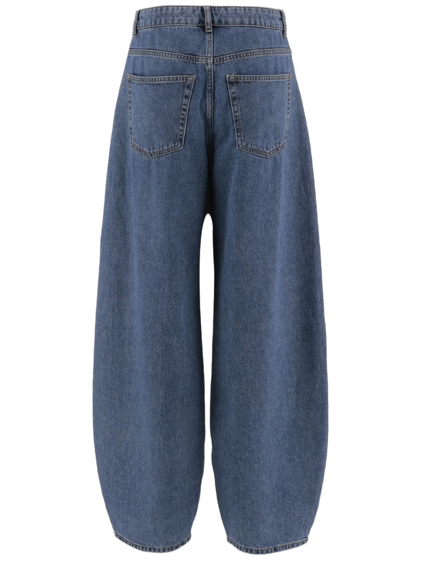 By Malene Birger Wide-Leg Denim Jeans With Classic Five-Pocket Design