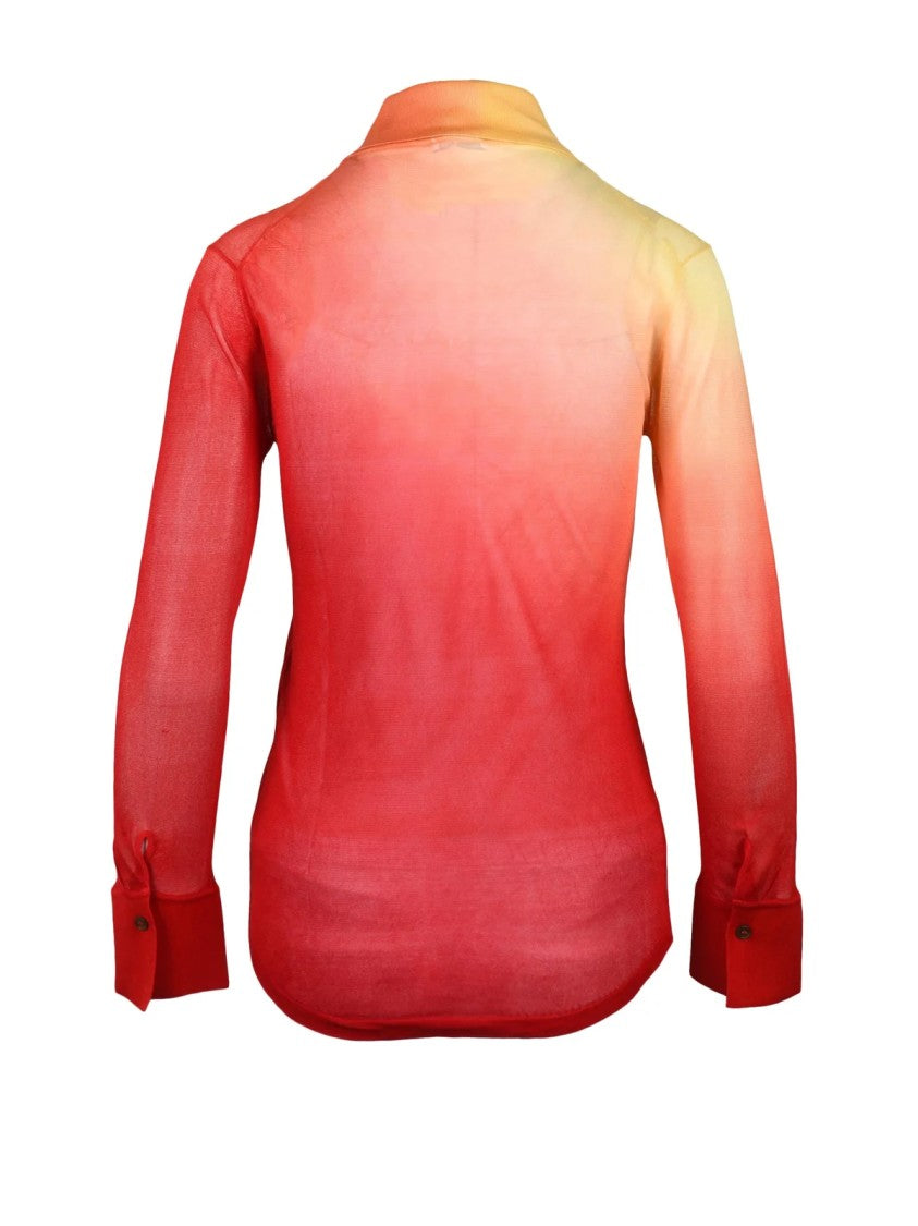 Ferragamo Gradient Silk Shirt