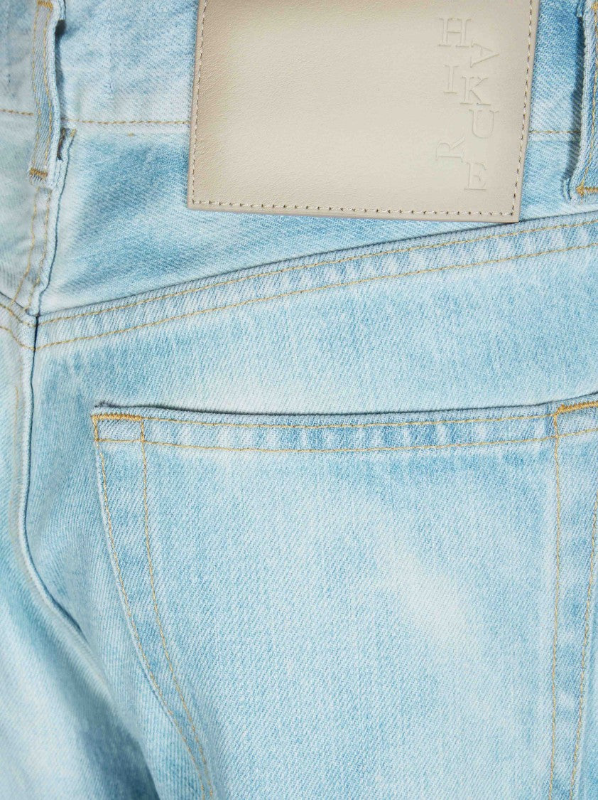 Haikure Washed Light Blue Straight-Leg Jeans