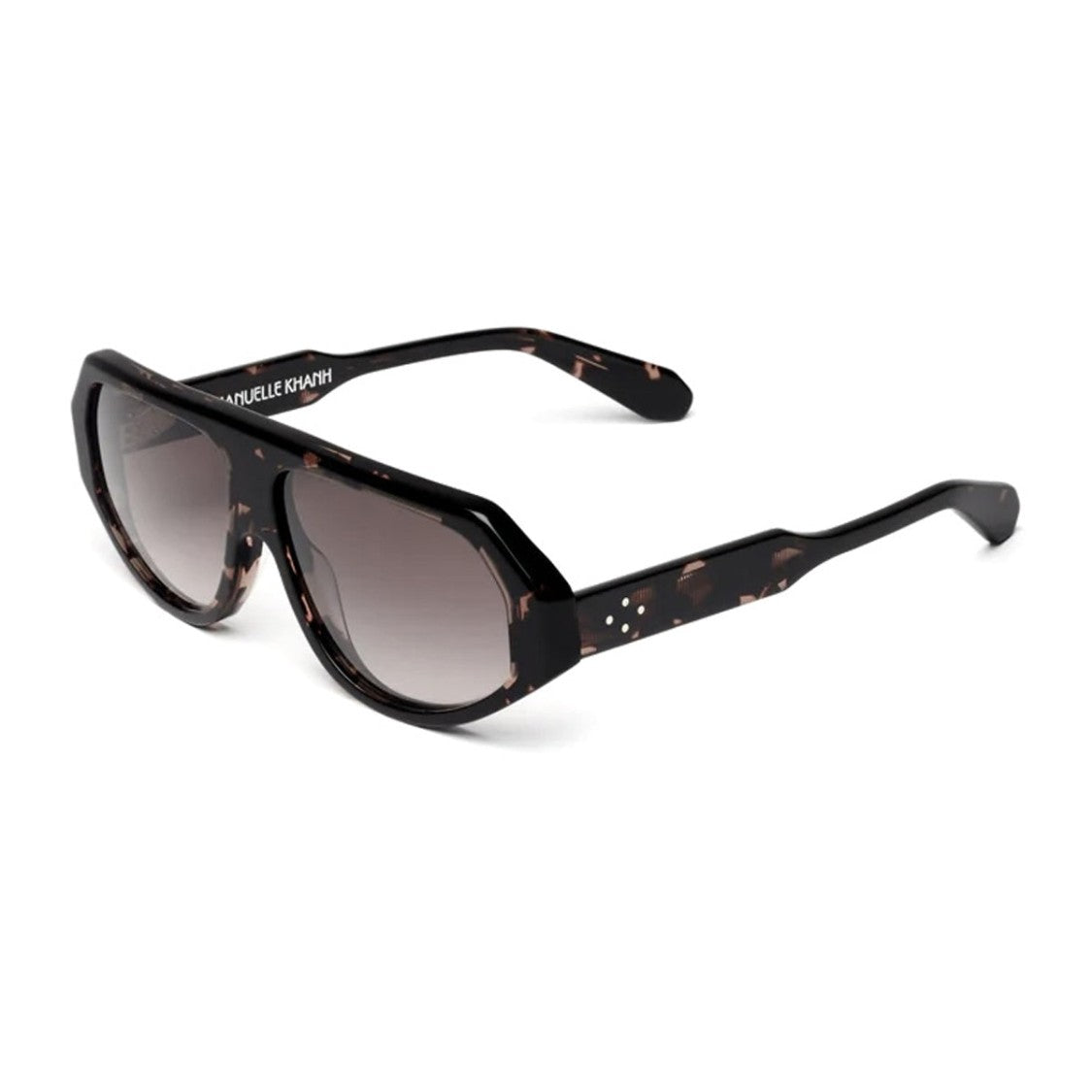 Emmanuelle Khanh Havana Ozone Acetate Sunglasses