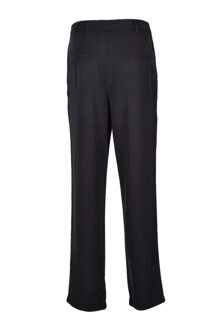 Twin-Set Straight-Leg Chino Pants With Cinched Waist