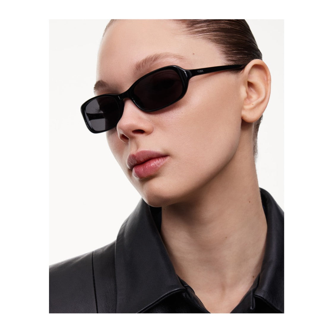 Chimi Black Code Rectangular Acetate Sunglasses