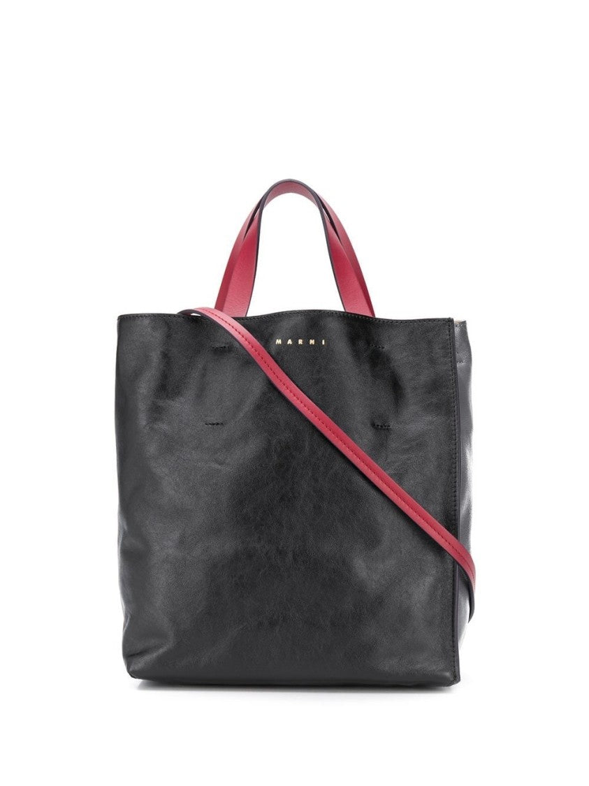 Marni Structured Black Shoulder Bag