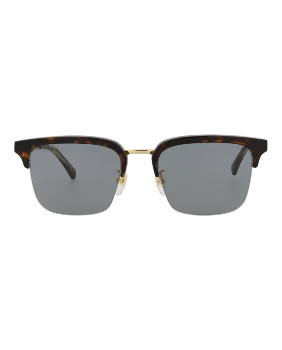Gucci Square-Frame Acetate Sunglasses With Tortoiseshell Pattern