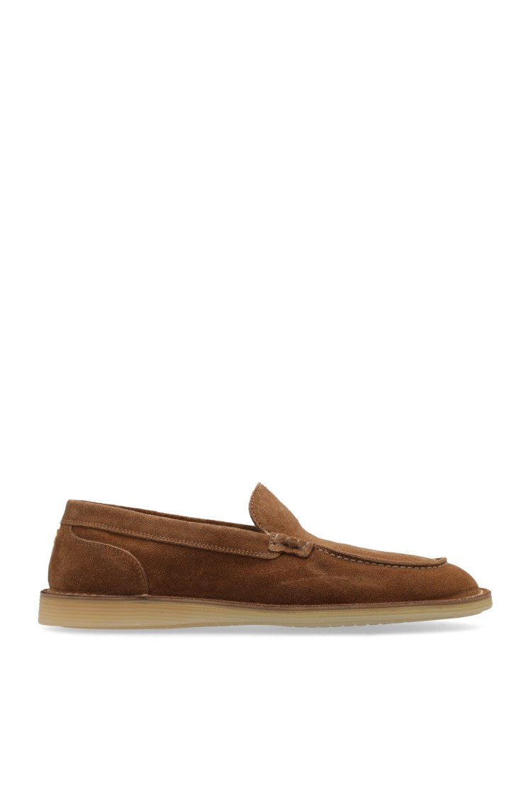 Dolce & Gabbana Beige Suede Loafers