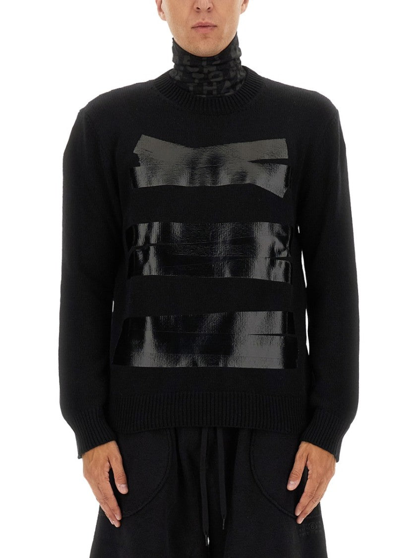 Mm6 By Maison Margiela Relaxed Fit Sweater With Tape Detail