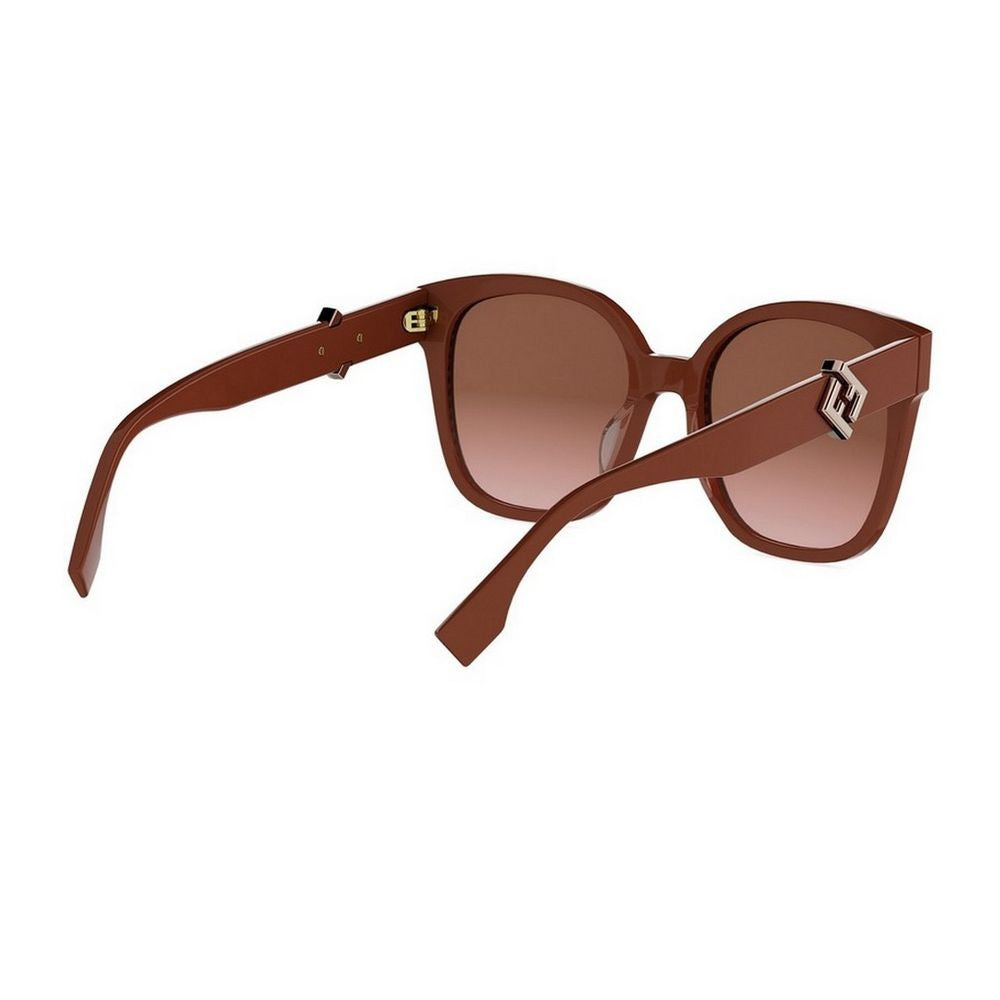 Fendi Ff Diamonds Oversized Square Acetate Sunglasses