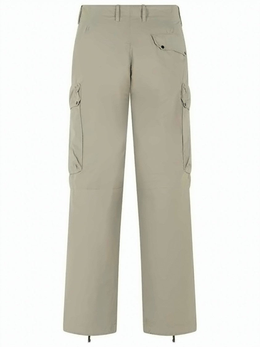 C.P. Company Relaxed Fit Straight Pants With Flap Pockets And Adjustable Hem