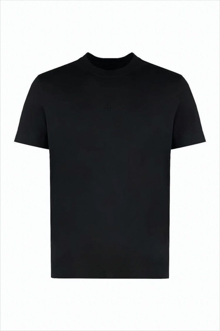 Givenchy Minimalist Black Short-Sleeved T-Shirt With Classic Crew Neckline