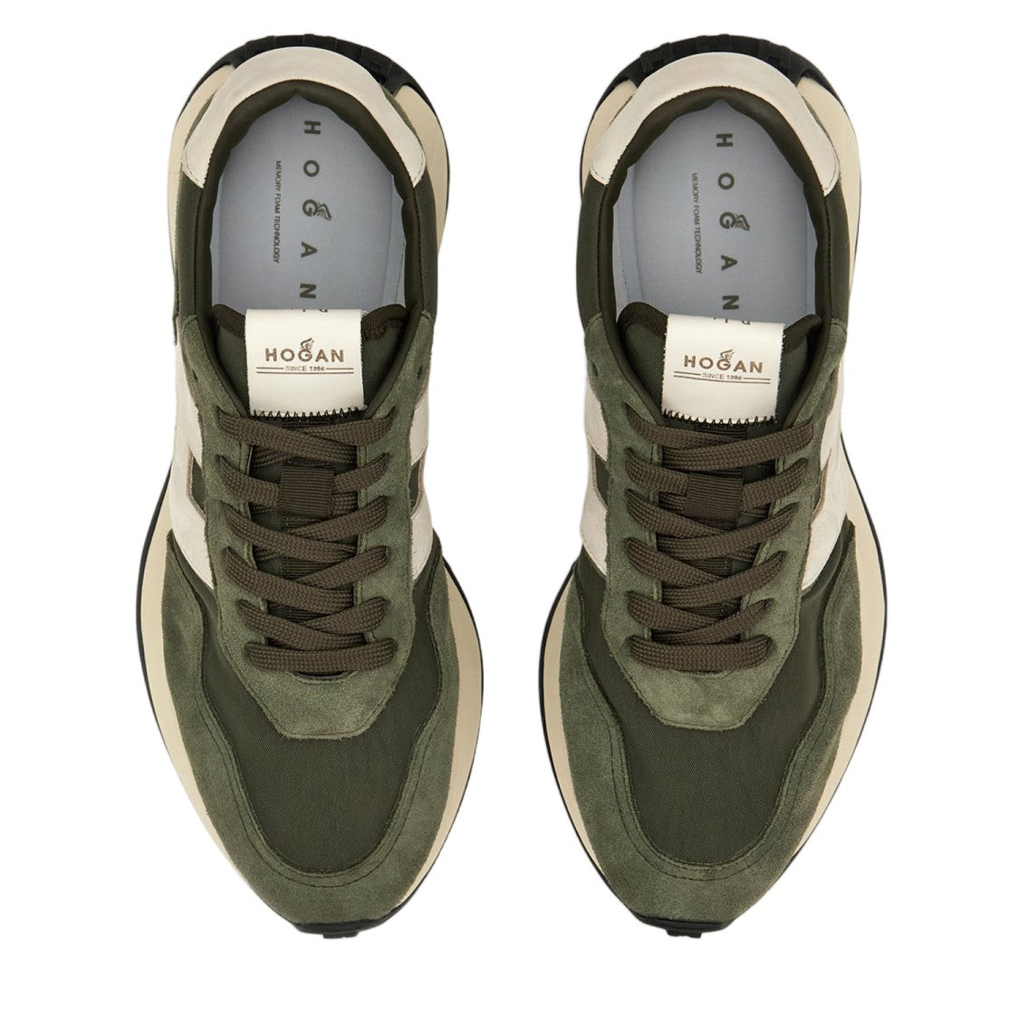 Hogan Nylon And Leather Sneakers