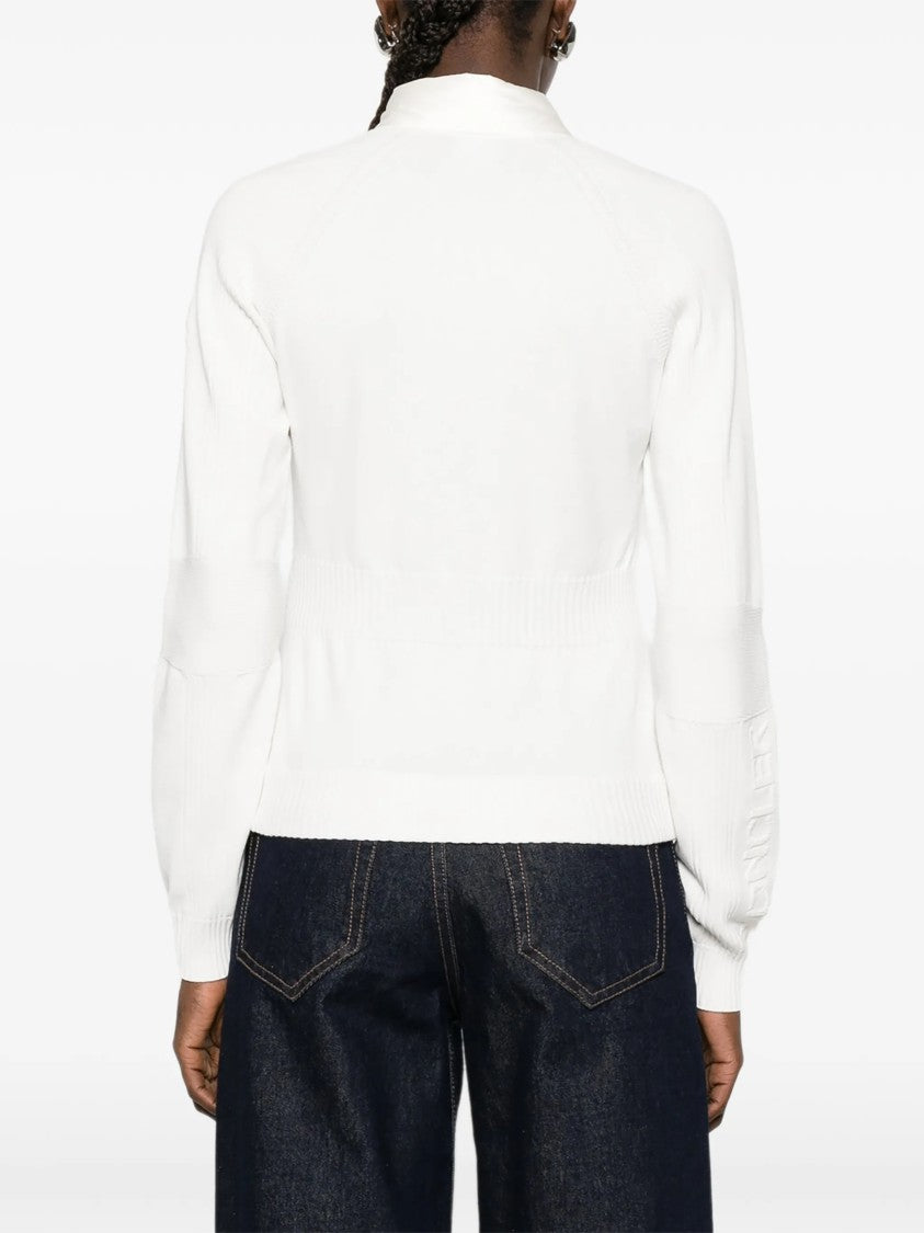 Moncler Grenoble Black Quilted Panel Zip Cardigan