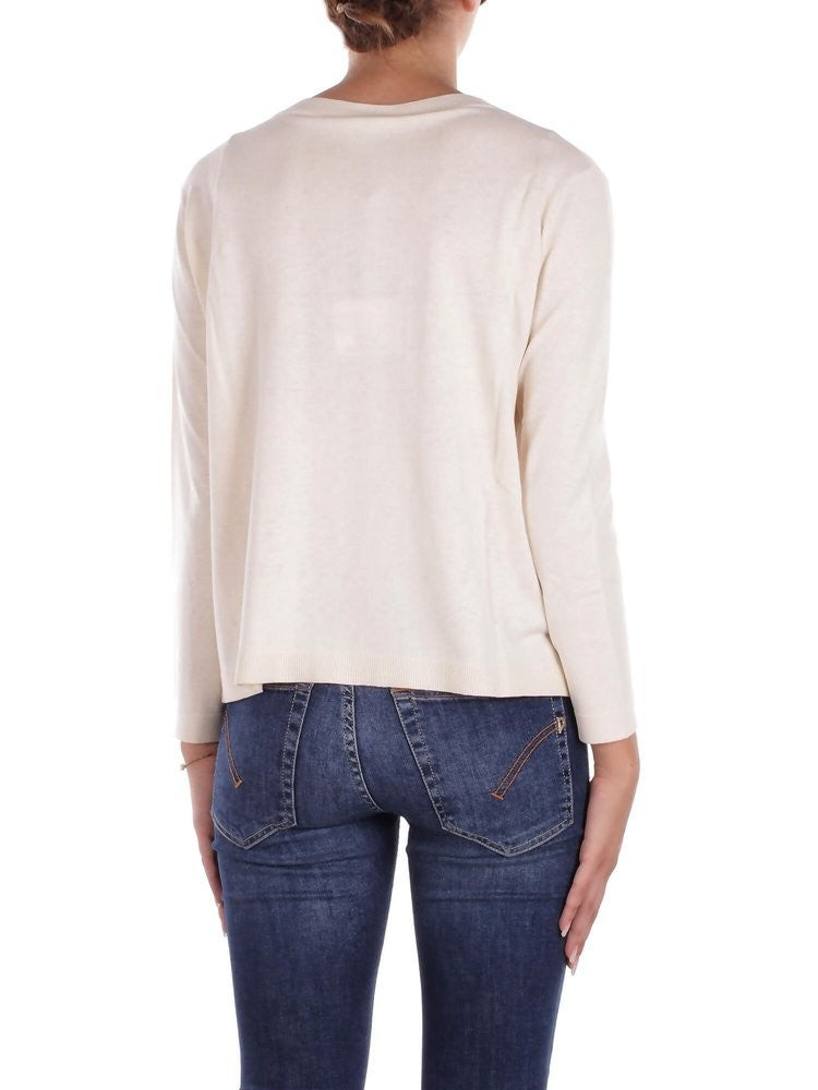 Max Mara Boat Neck Sweater With Ribbed Detailing