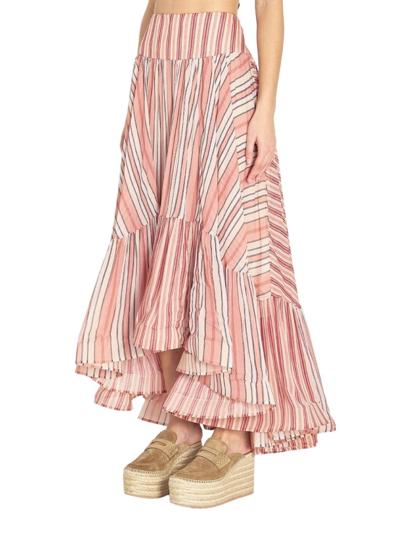 Zimmermann Hem Flared Skirt With Layered Design