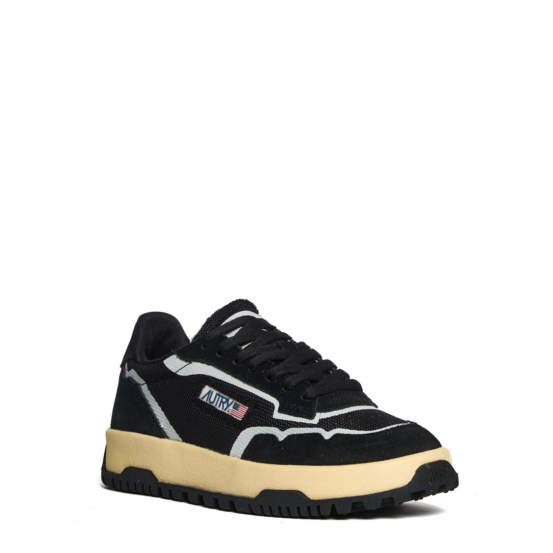 Autry Low-Top Sneakers With Textured Finish And Chunky Sole