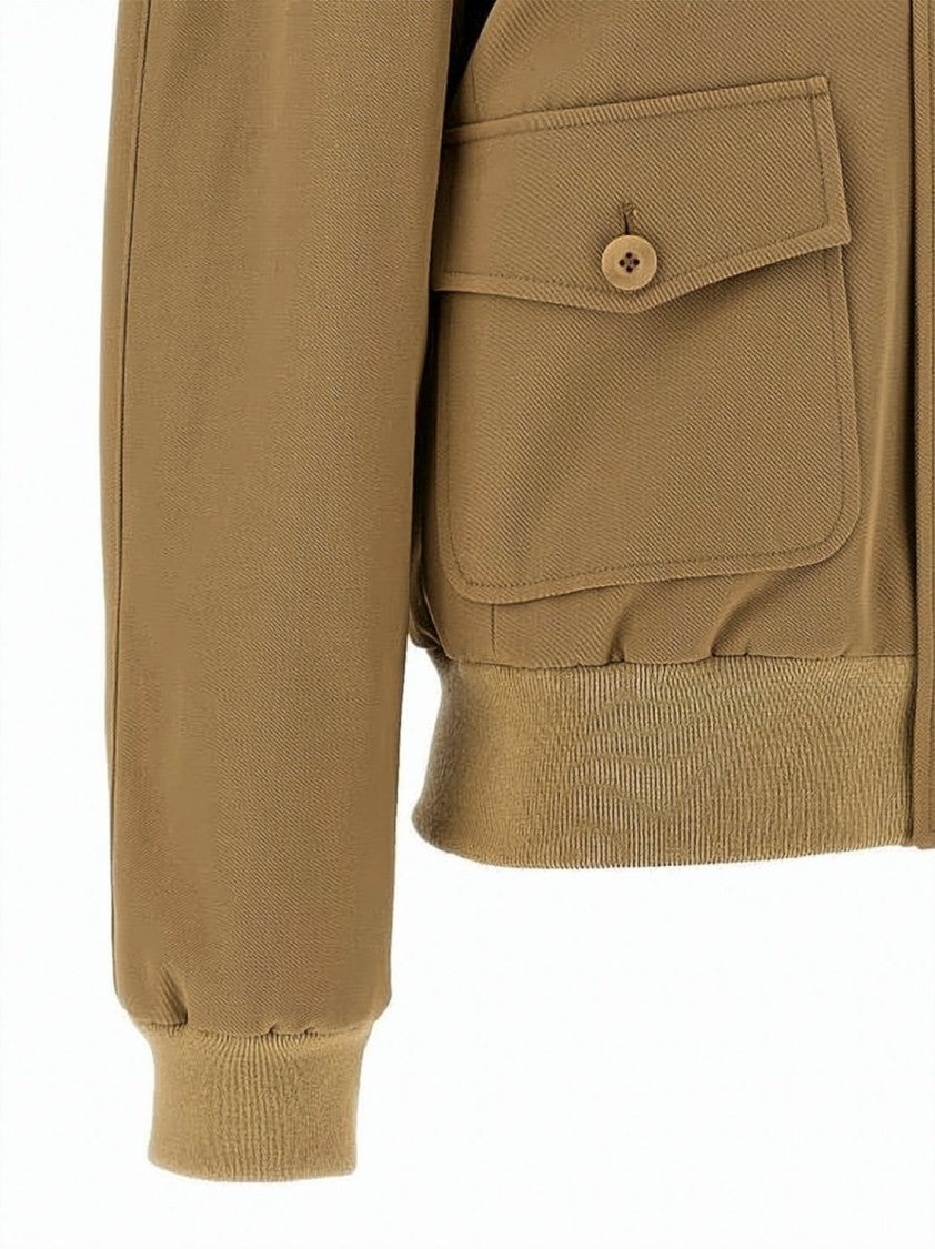 A.P.C. Structured Beige Jacket With Classic Collar