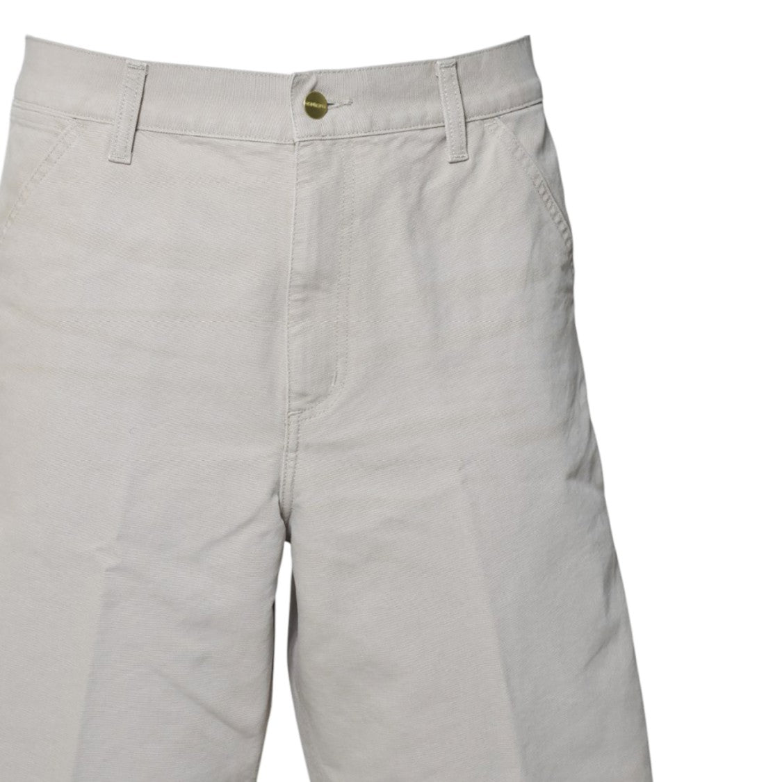 Carhartt Wip Beige Canvas Single Knee Bermuda Shorts