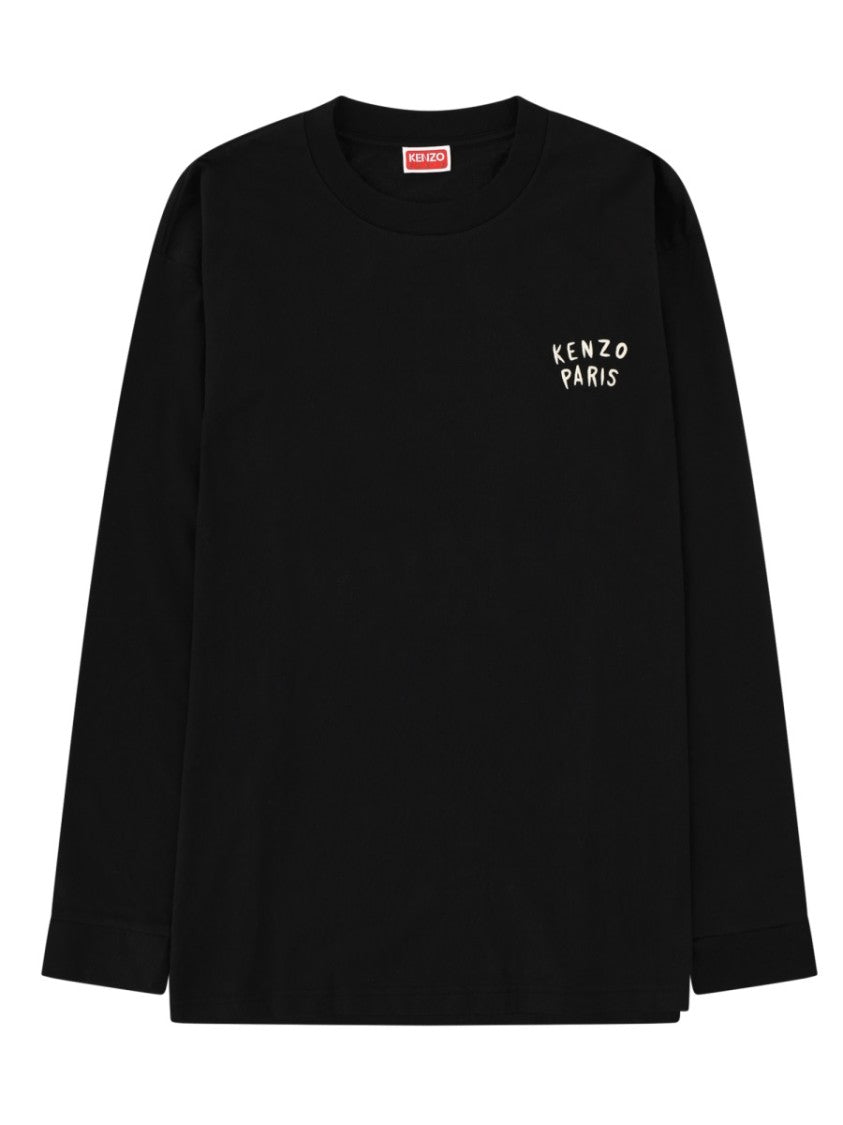 Kenzo Black Kenzo Boke Heart Orange Graphic T-Shirt
