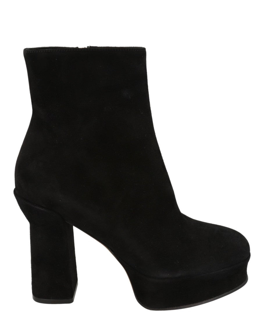Ferragamo Sandra Suede Platform Booties