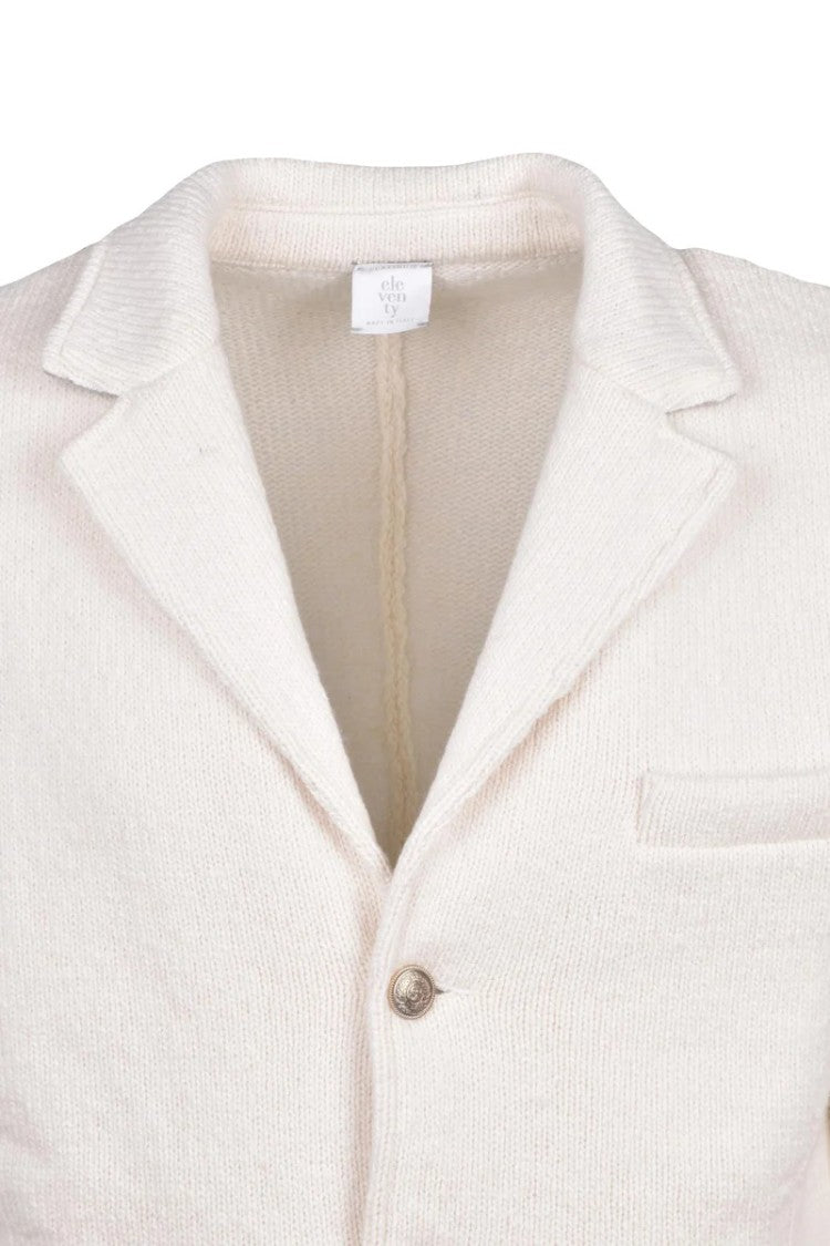 Eleventy Wool Jacket Buttons - White