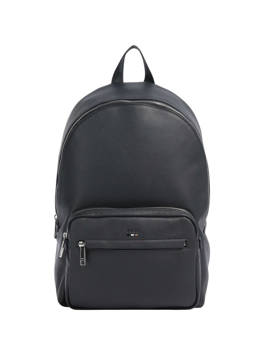 Hugo Boss Multi-Zipper Eco-Leather Backpack