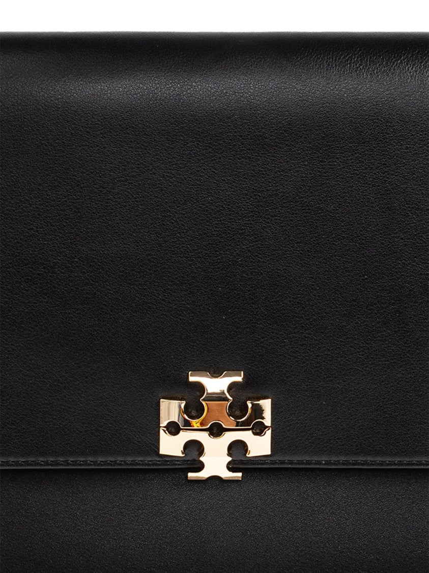 Tory Burch Black Charlie Large Leather Shoulder Bag