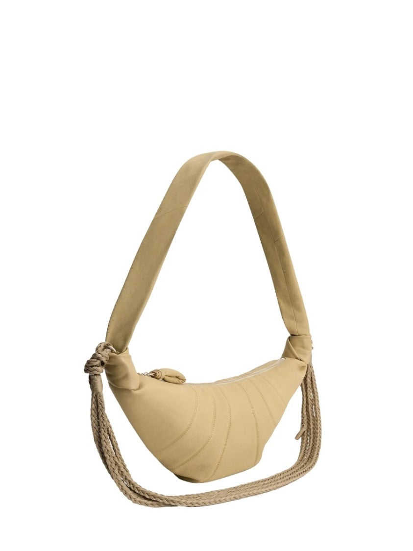 Lemaire Brown Buffalo Leather Crescent Shoulder Bag