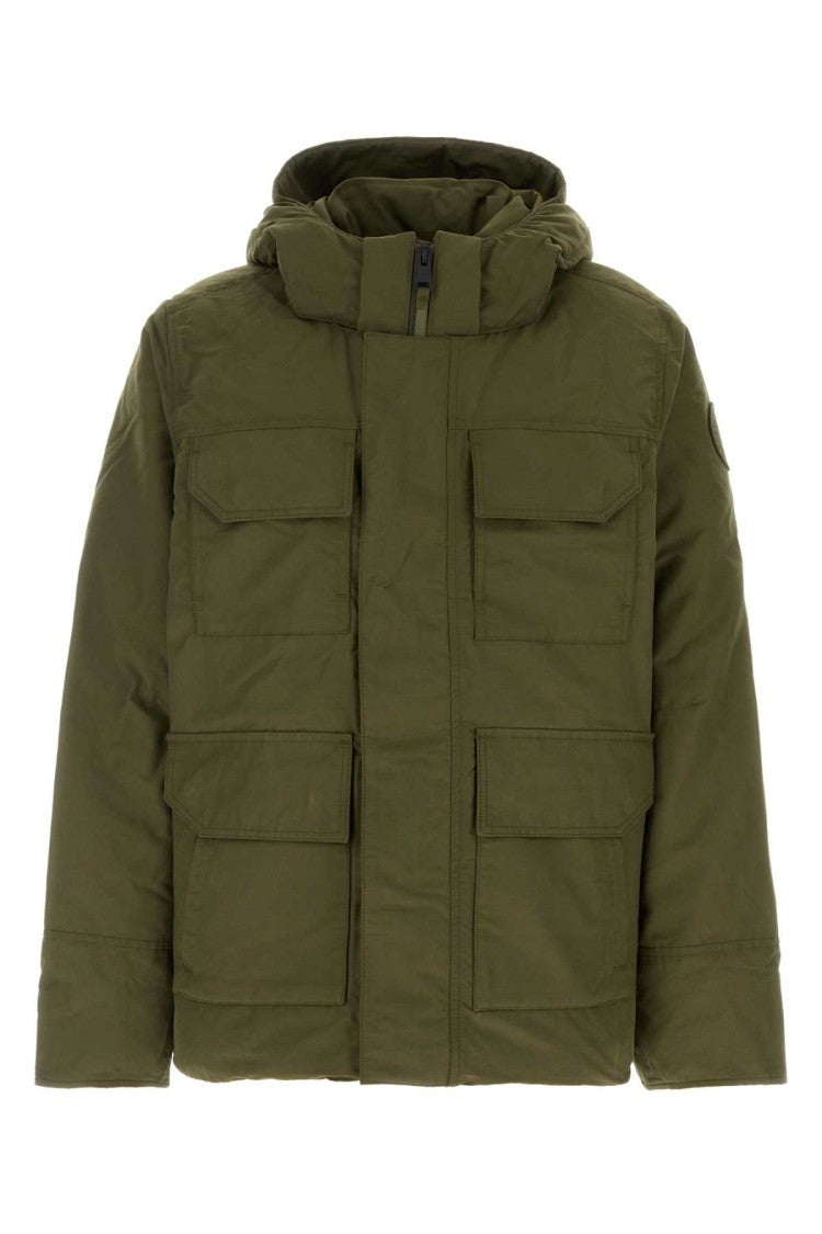 Canada Goose Army Green Cotton Blend Maitland Down Jacket