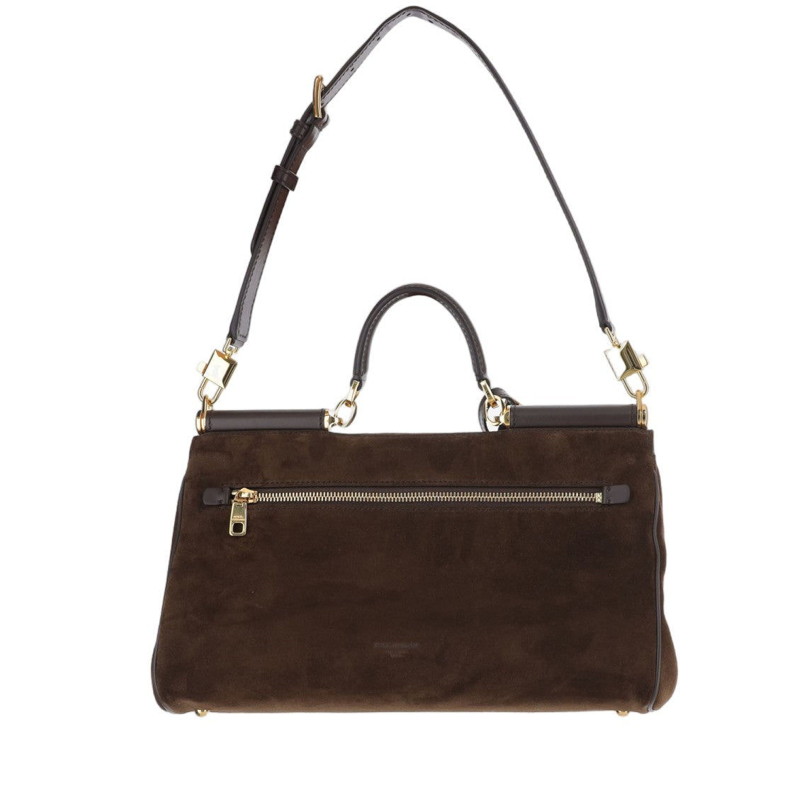 Dolce & Gabbana My Sicily Medium Suede Handbag With Structured Silhouette