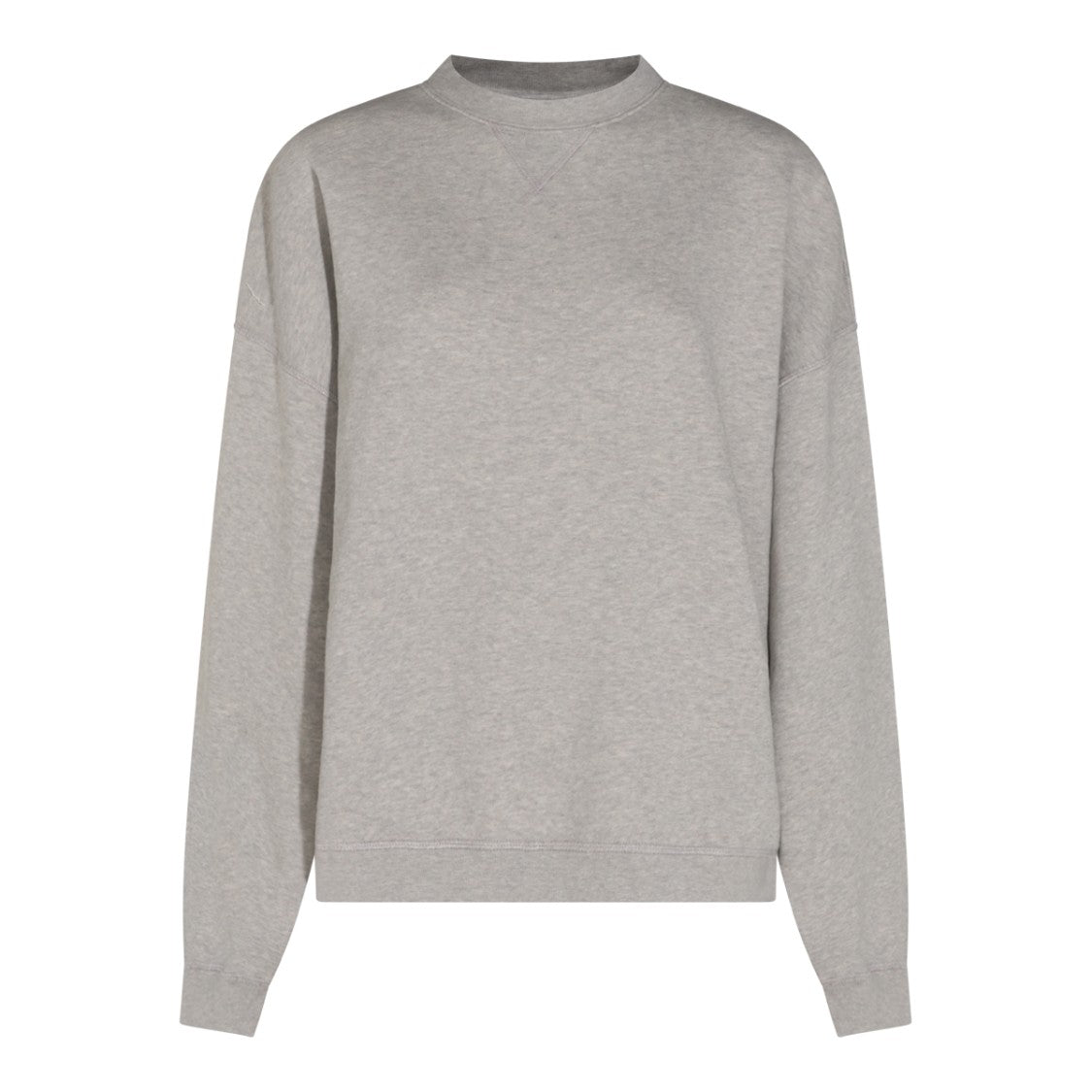 Golden Goose Heathered Grey Sweater With Bold Logo Detailing