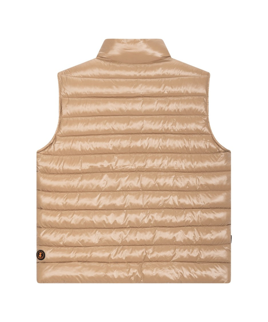 Save The Duck Quilted Gilet With Plumtech Filling And High Collar