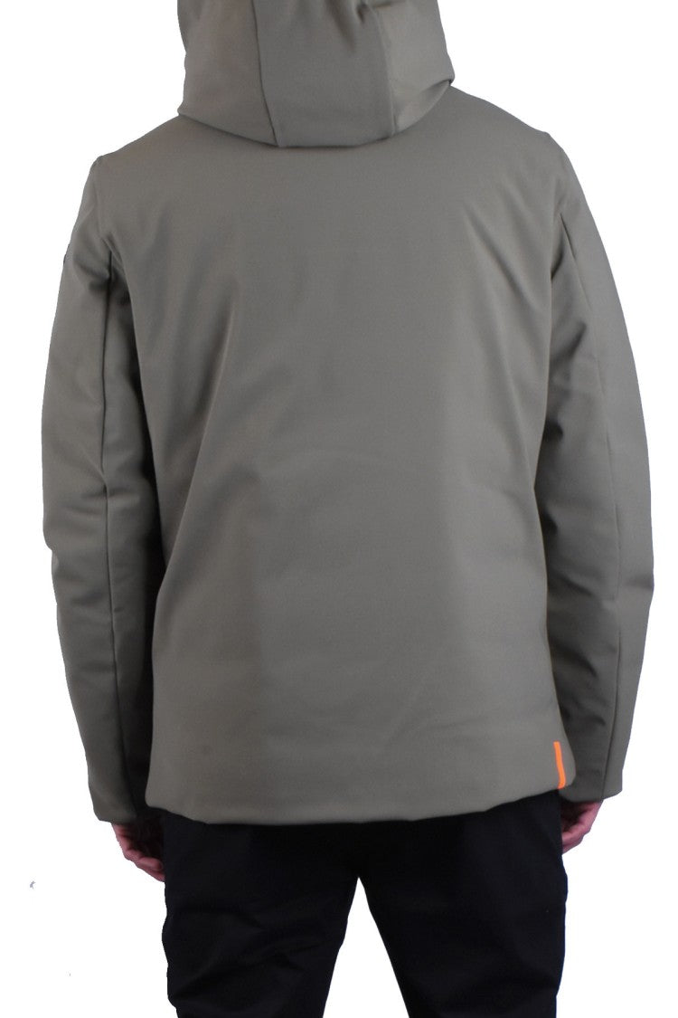 Rrd Green Nylon Quilted Down Jacket