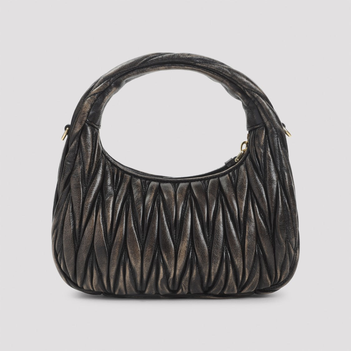 Miu Miu Brown Leather Shoulder Bag