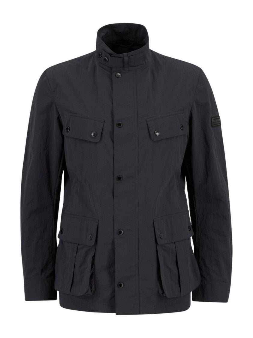 Barbour Structured Black High Collar Jacket