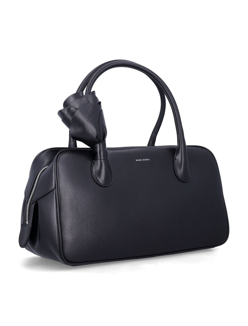 Magda Butrym Brigitte Floral Accent Leather Shoulder Bag