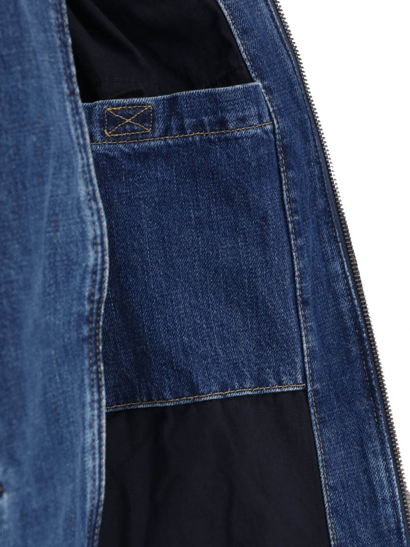 Carhartt Wip Blue Og Detroit Contrast Collar Jacket