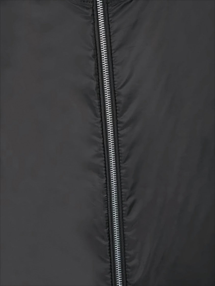 Moncler Lightweight Black Polyamide Casual Jacket With Hood