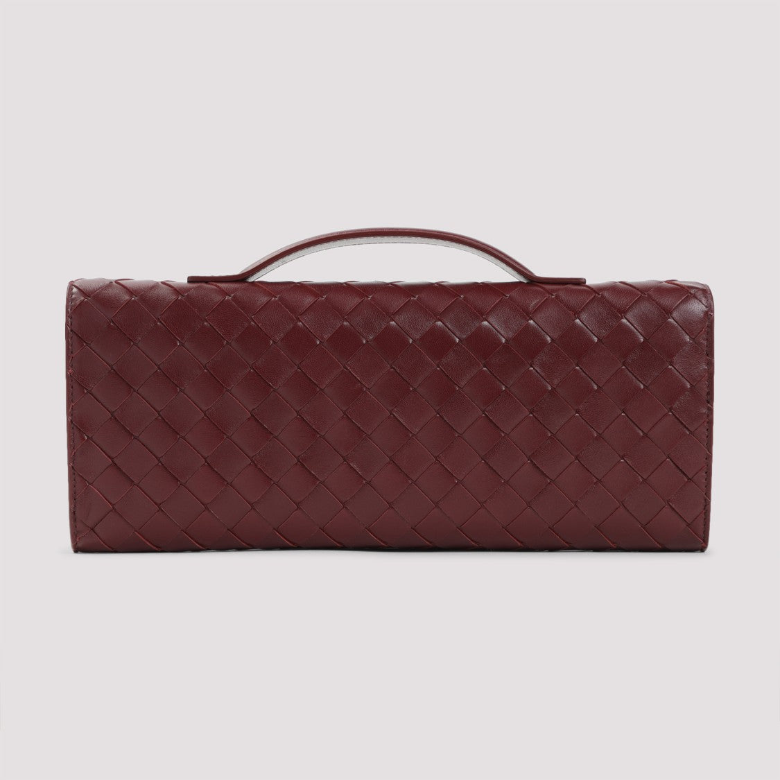 Bottega Veneta Fondant Intreccio Leather Clutch With Knot Closure
