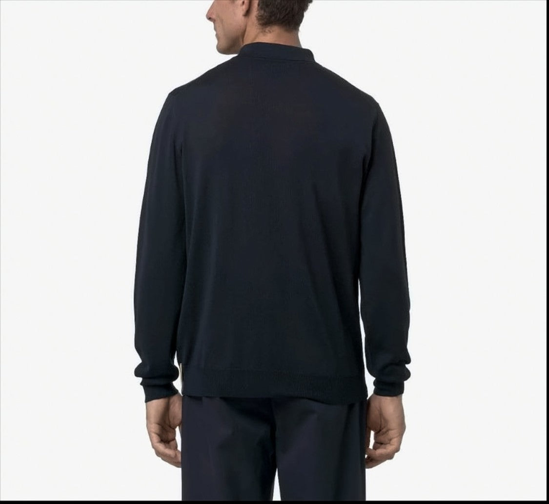 K-Way Rey Polo Shirt In Extra-Fine Merino Wool Blend