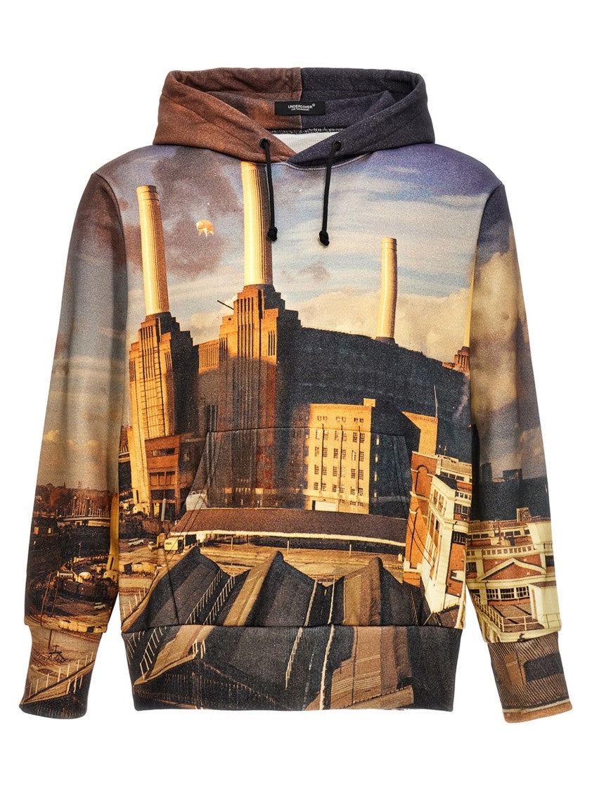Undercover All-Over Print Hoodie With Embroidered Logo