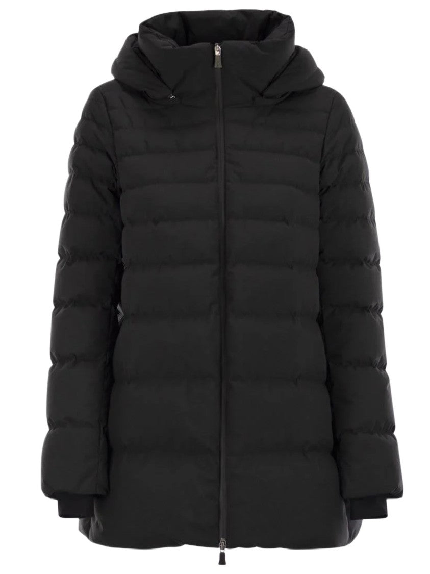 Herno A-Line Down Jacket With Detachable Hood
