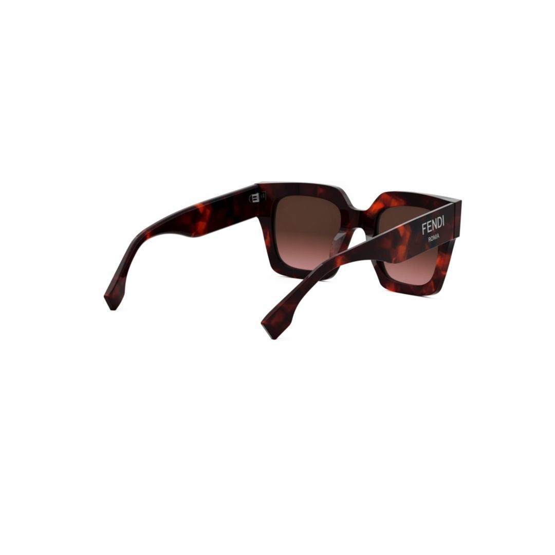 Fendi Fe40101i Oversized Tortoiseshell Acetate Sunglasses