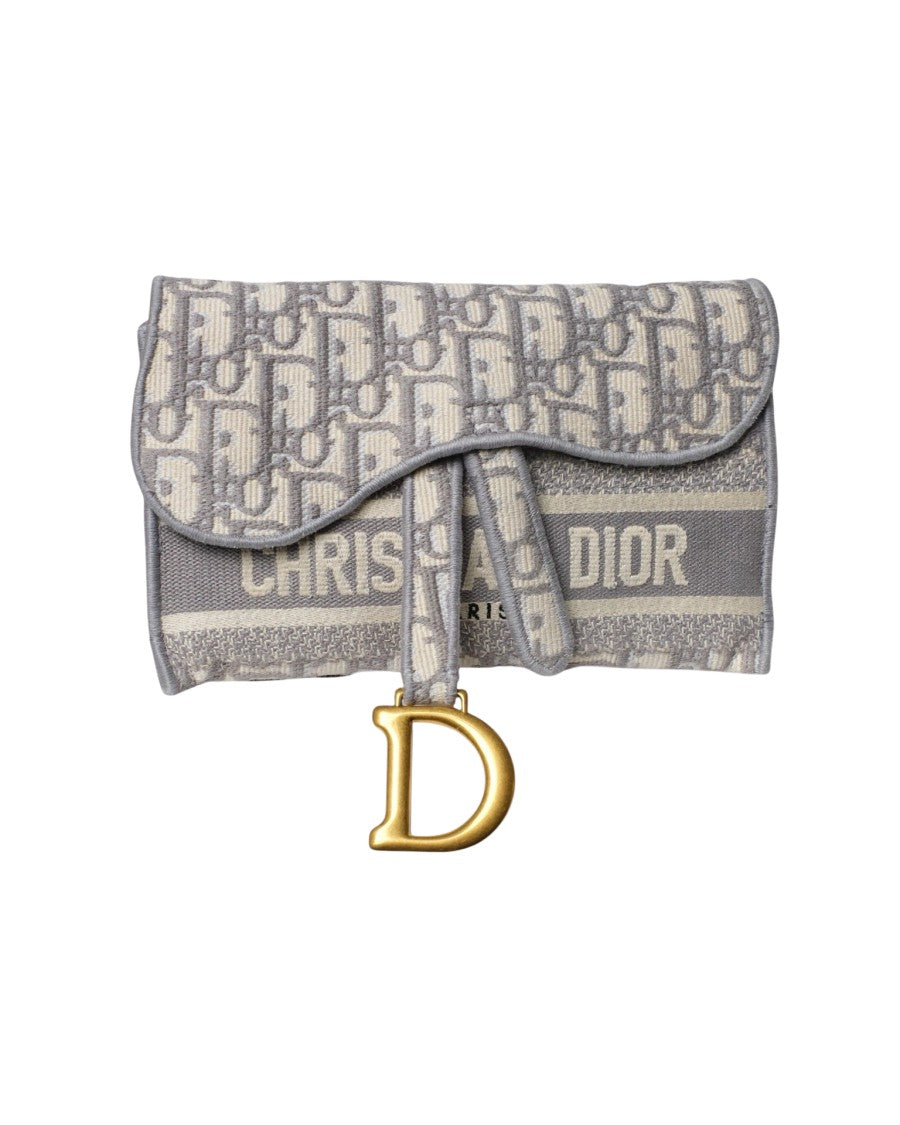 Dior Saddle Pouch Oblique Gray