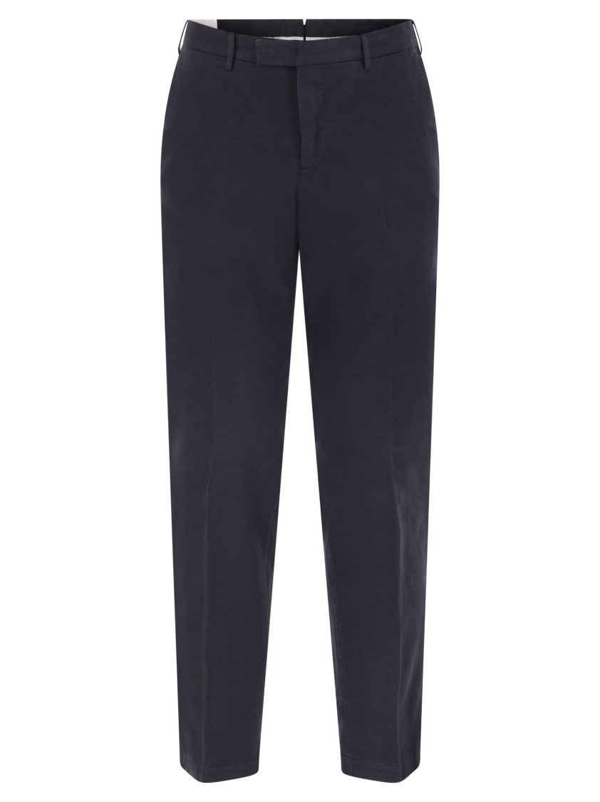 Pt Torino Master - Cotton And Cashmere Trousers