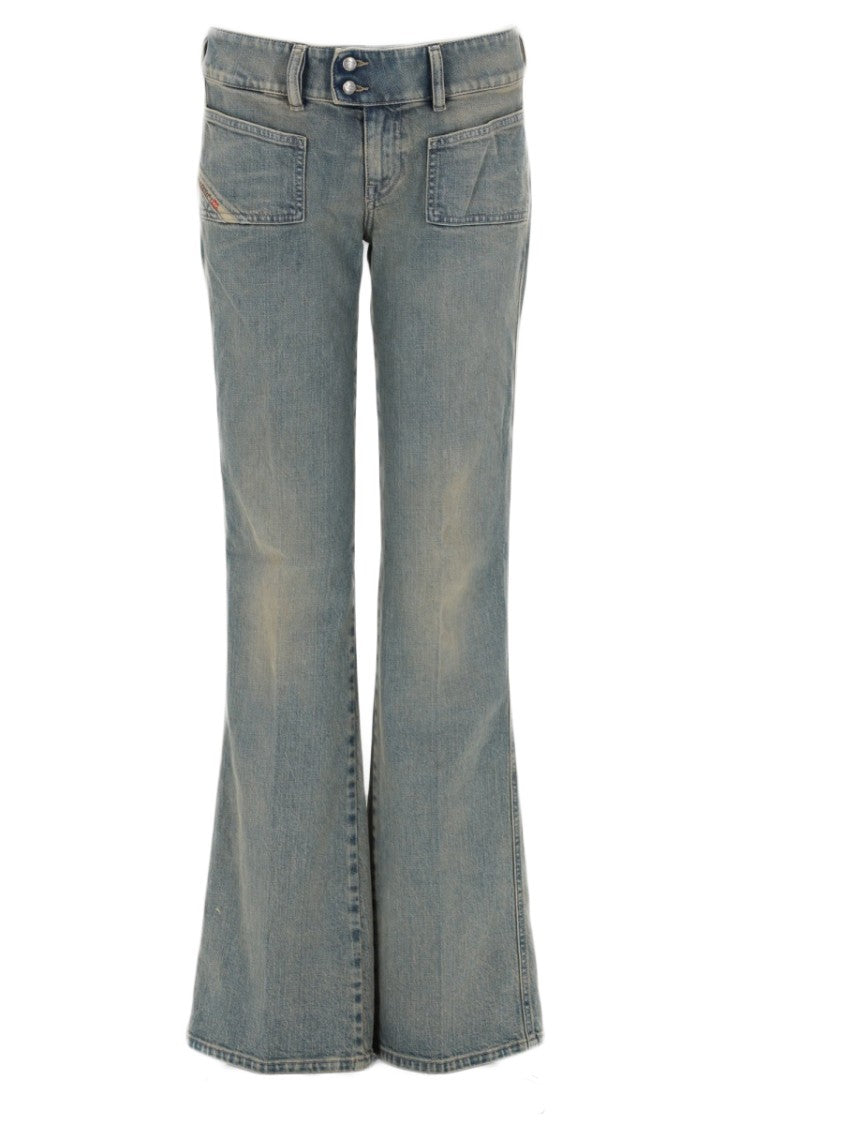 Diesel D-Hush Low Waist Flared Jeans