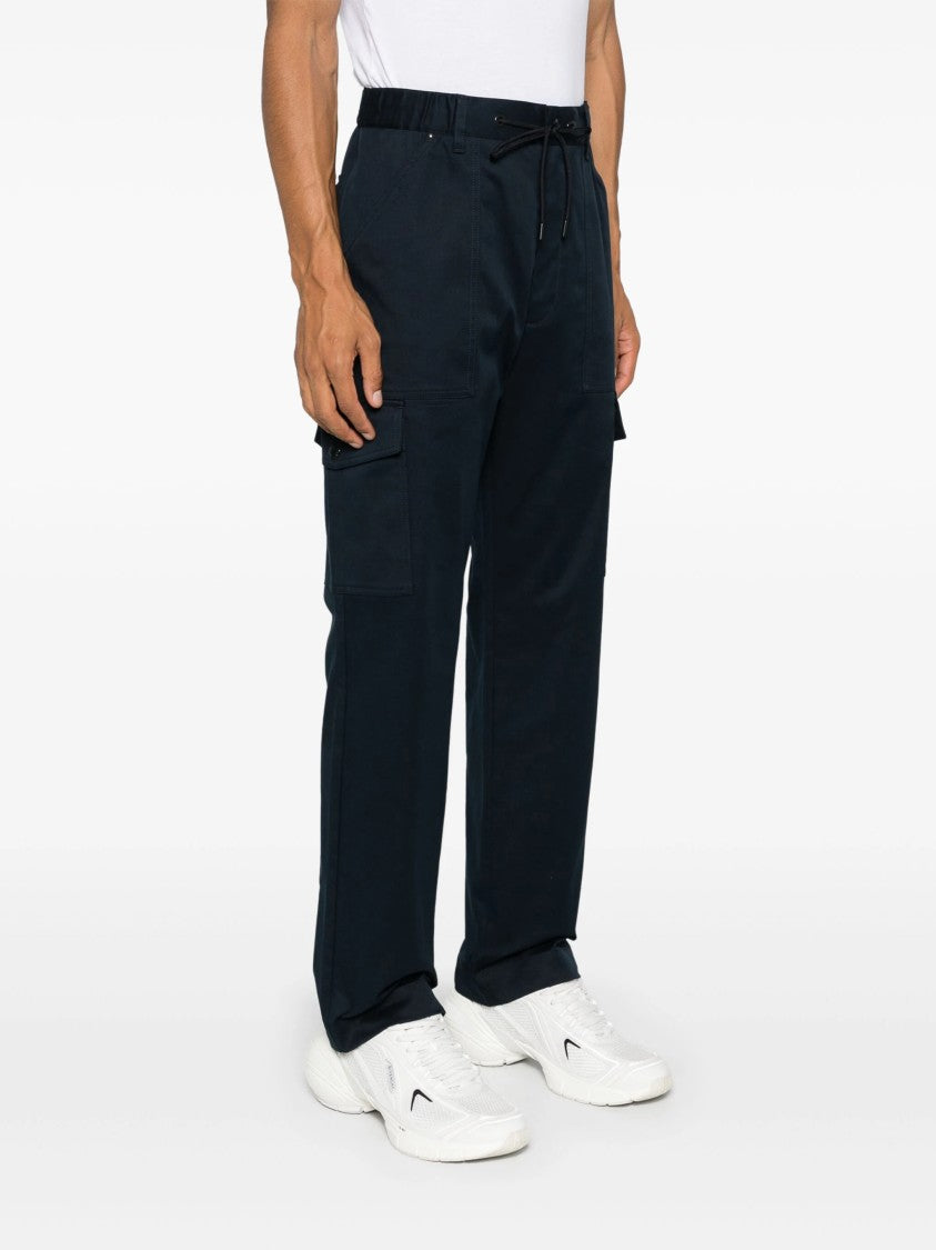Moncler Blue Pantalone Sportivo Stretch Gabardine Trousers